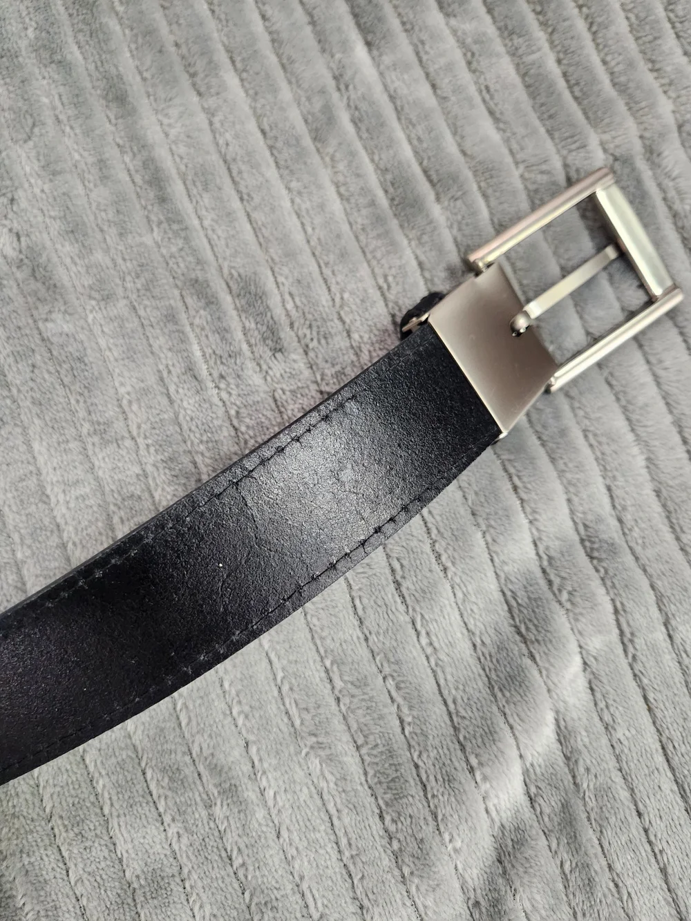 Oobe Black Unisex  black Leather Barton Belt Size M Approx. 40 in Everyday Use